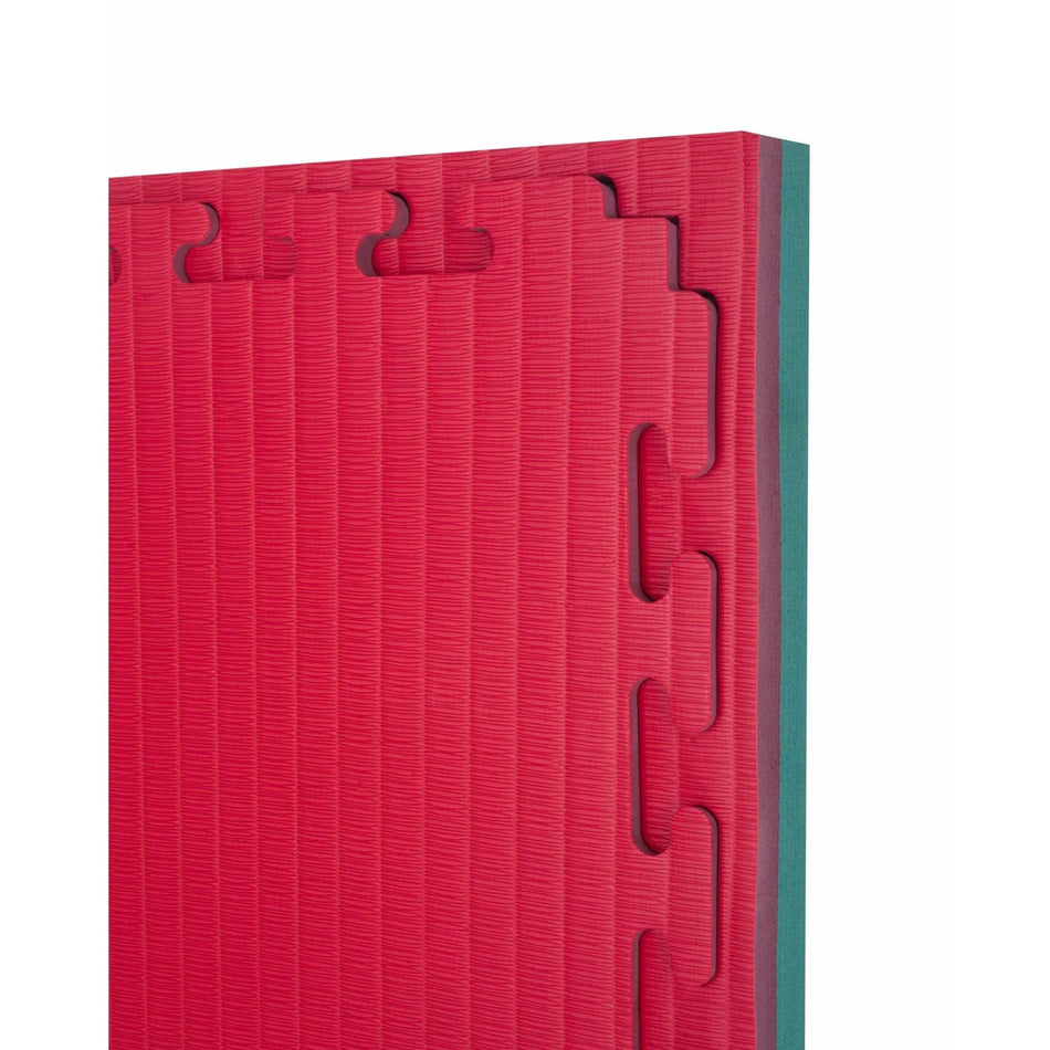 40mm Basic Tatami Red and Green 1m x 1m reversible jigsaw mats (bulk discount available)