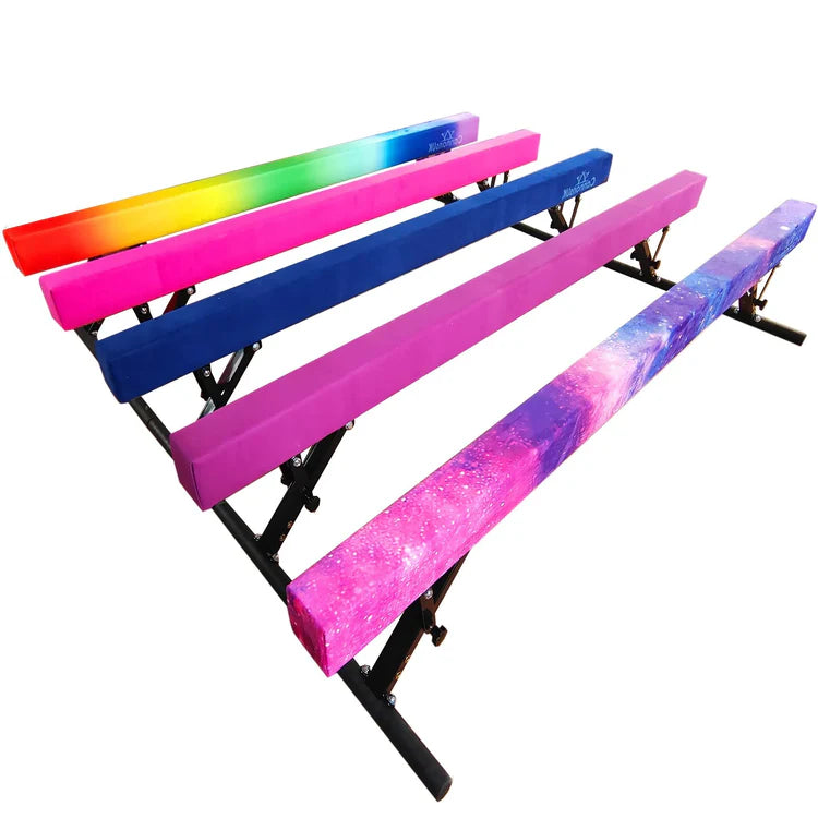 Solid 8ft Ultra-Gymnastics Beam with Folding Adjustable Legs