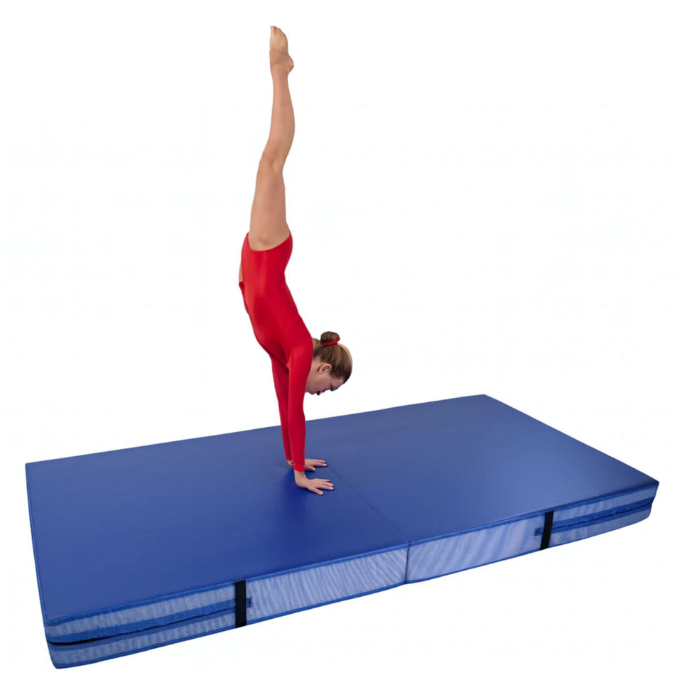 Cannons UK Folding Crash Mat – 4ft x 8ft x 8" Thick, Bi-Fold (244 cm × 122 cm × 20 cm)