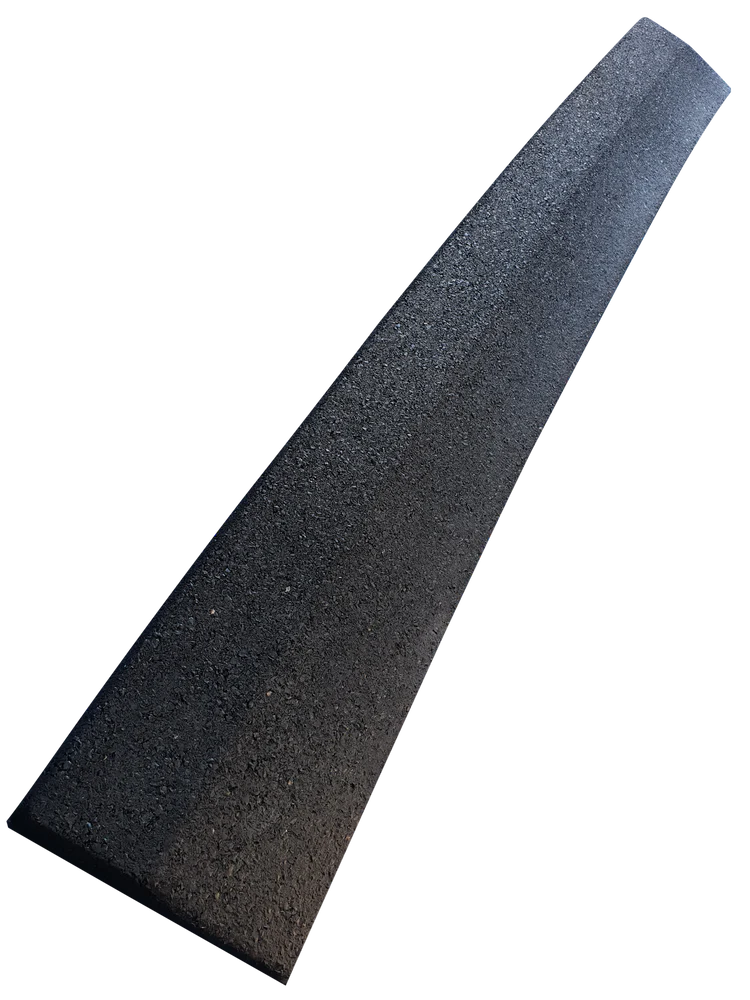 Flatline Black Rubber Gym Flooring 20mm Ramps (Edges)