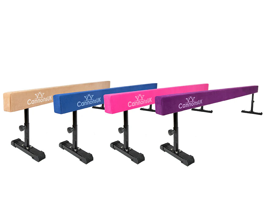 Solid 8ft Gymnastics Beams, with wheels and adjustable legs Cannons UK/Ireland