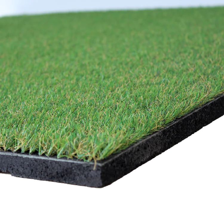 Artificial Grass topped rubber garden floor tiles 2nd edition (Deco) 15mm sbr+ 35mm artificial turf