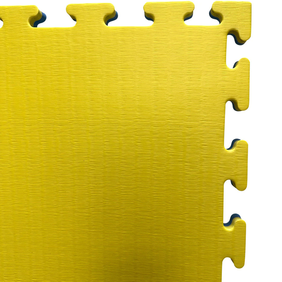 20mm Premium Tatami Yellow and Blue 1m x 1m reversible jigsaw mats (bulk discounts available)