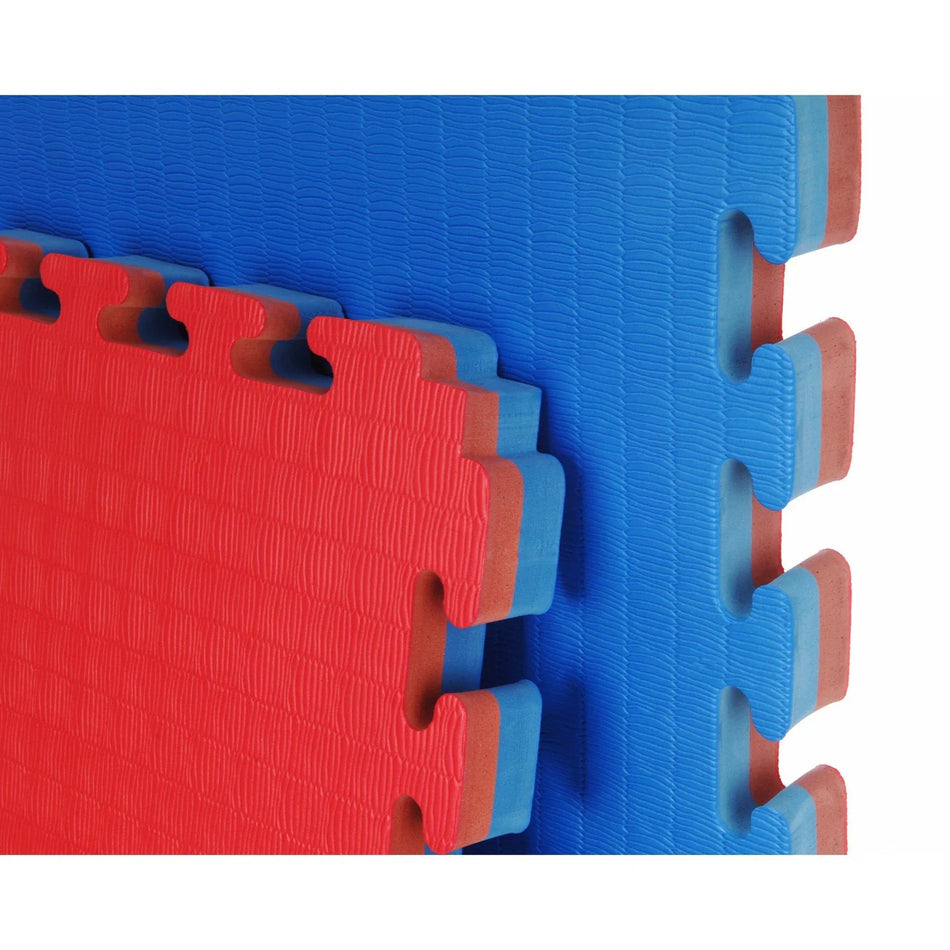 40mm Premium Tatami Red and Blue 1m x 1m reversible jigsaw mats (bulk discounts available)