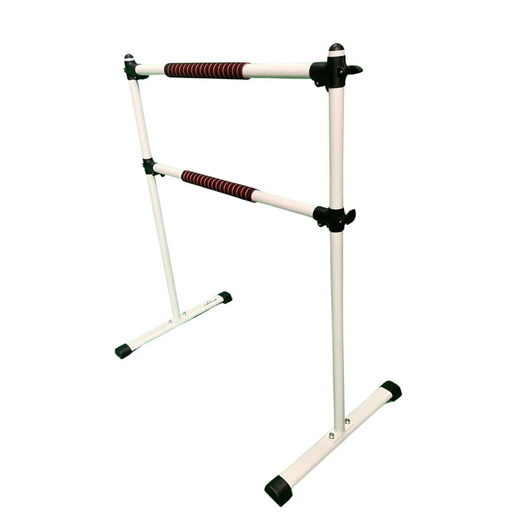 Freestanding and Portable Double Ballet / Stretch Barre