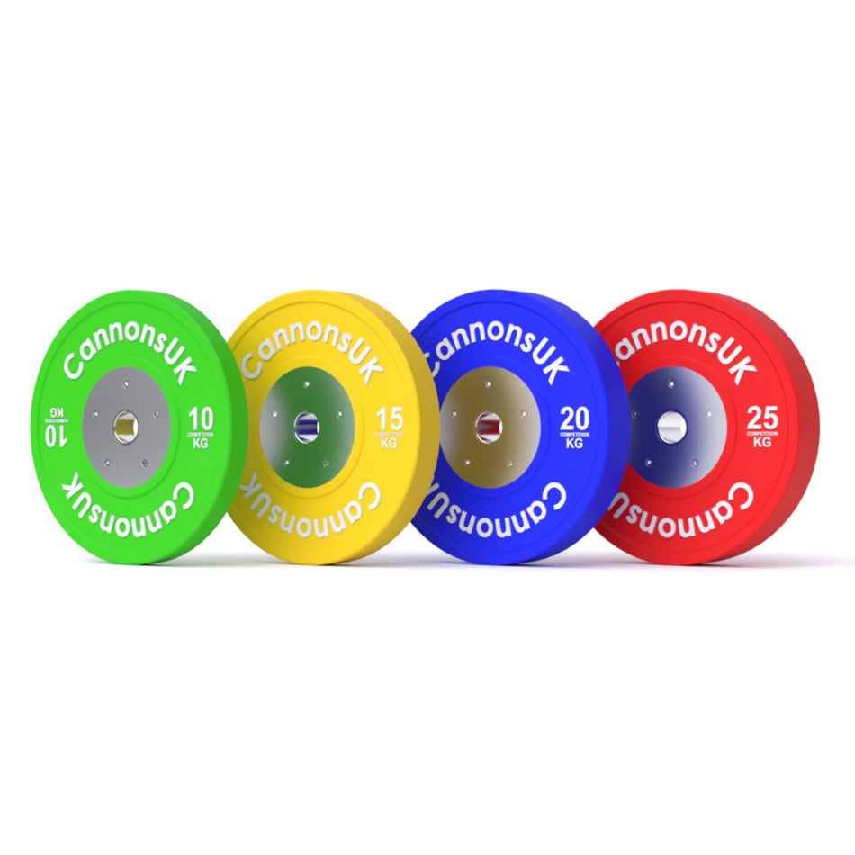 Competition Bumper Plates pairs 10kg to 25kg Discontinued/Grade B Bargain Corner 2331
