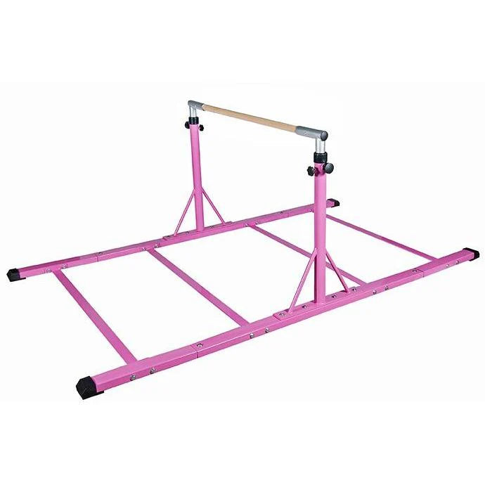 Cannons UK Elite Adjustable 3-5ft Horizontal Bars - Blue & Pink