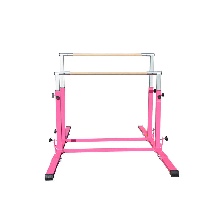Cannons UK Junior Pro Adjustable 3-5ft Parallel Bars Pink or Blue