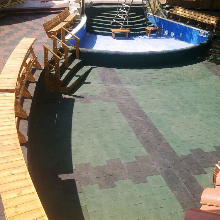 50cm x 50cm x 30mm Rubber Playground Tiles (bulk discounts available)