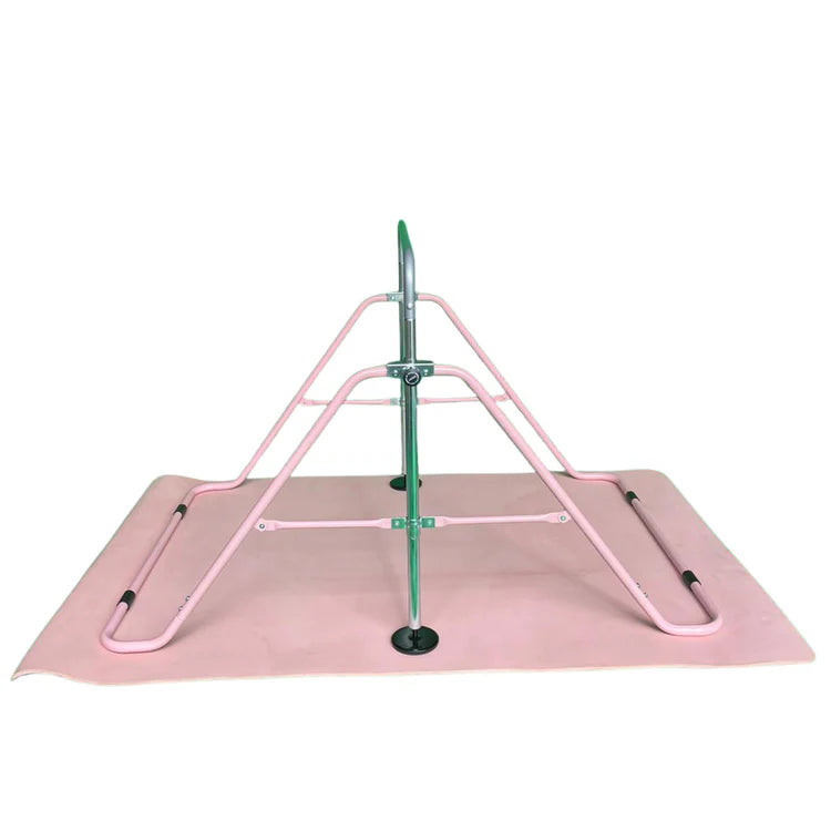 Horizontal Junior Gymnastics Bar with Mat (Adjustable Height)
