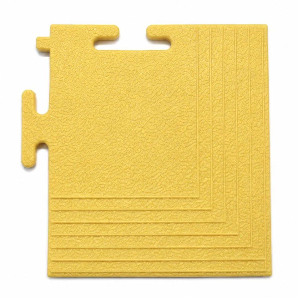 UltraLock™ Solid PVC Garage Tile Edge Ramps & Corner Pieces 6mm | Finishing Edges for Coin Garage Tiles