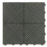 UltraLock™ Vented PP Garage Tiles | Heavy Duty Interlocking Garage Flooring | 400 x 400 x 18mm
